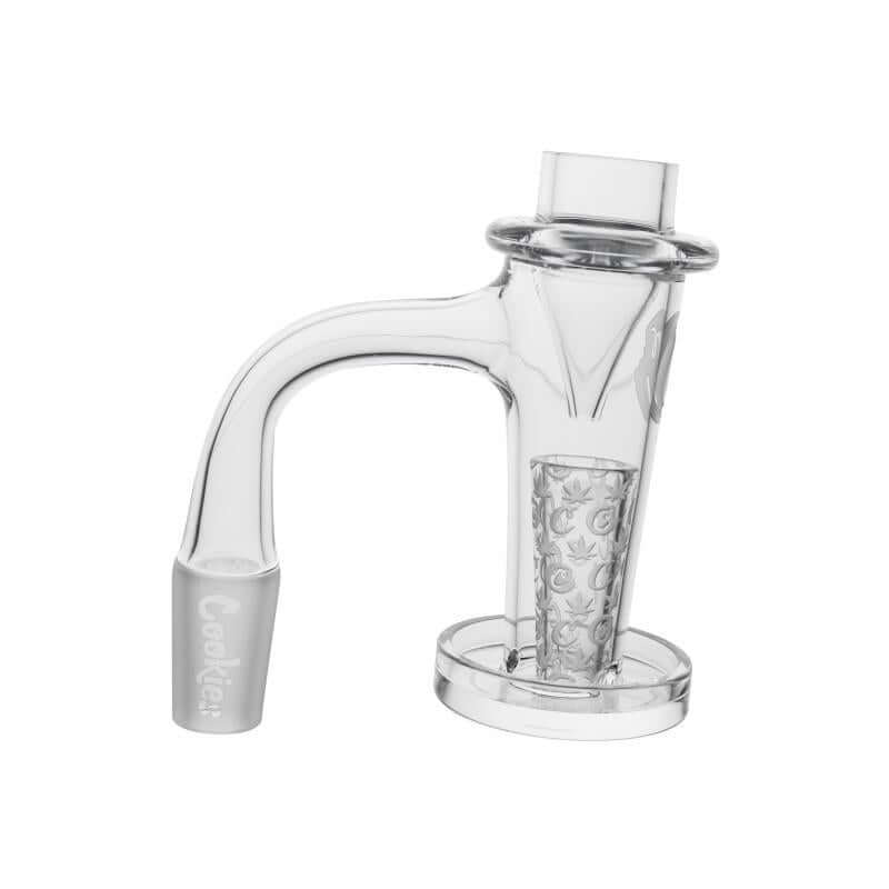 Cookies Drip Banger 14mm - Premium quartz banger with drip cap and terp spinner for smooth flavorful dabbing.