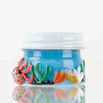 Empire Glassworks Terp Jar with colorful coral design, ideal for preserving terpenes and concentrates.