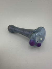 Mop Head Glass Dry Pipe - Luster w/ Wig Wag Cap and Opal Attachment