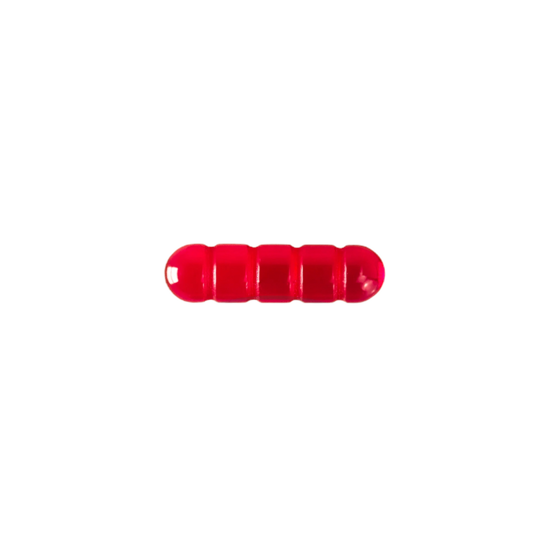 Ruby Pearl Co. Grooved Ruby Pillar, 5x18mm, designed for optimal heat retention and flavor enhancement.