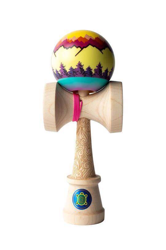 Sweets Kendama Joshua 'Flow' Grove Pro - colorful design with scenic patterns, new Legend Shape.