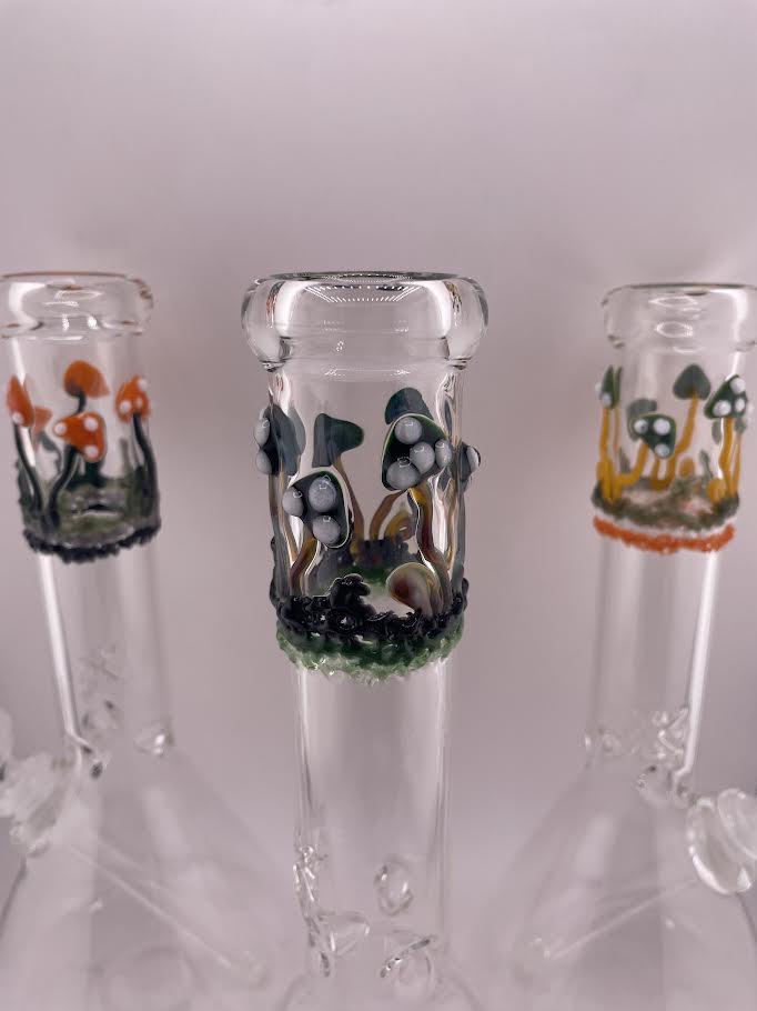 MJHoG 11" Flower Beaker - Mushroom Forest Top