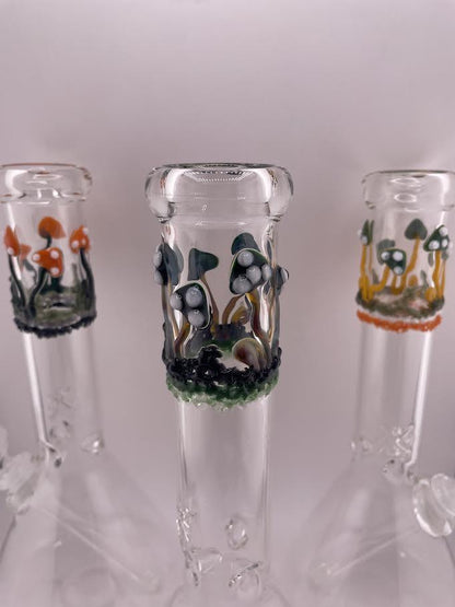 MJHoG 11" Flower Beaker - Mushroom Forest Top
