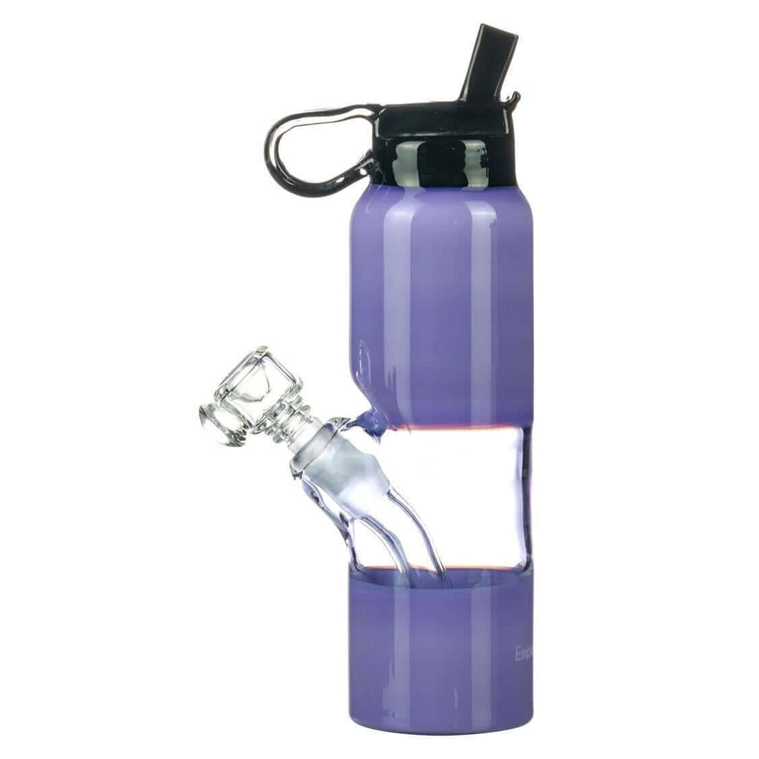 Empire Glassworks 14mm water bottle in purple, designed for enhanced filtration and smooth smoking experience.