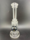 Crondo Glass Clear Banger Hanger w/ Dichro Marble 14mm 90°