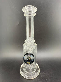 Crondo Glass Clear Banger Hanger w/ Dichro Marble 14mm 90°