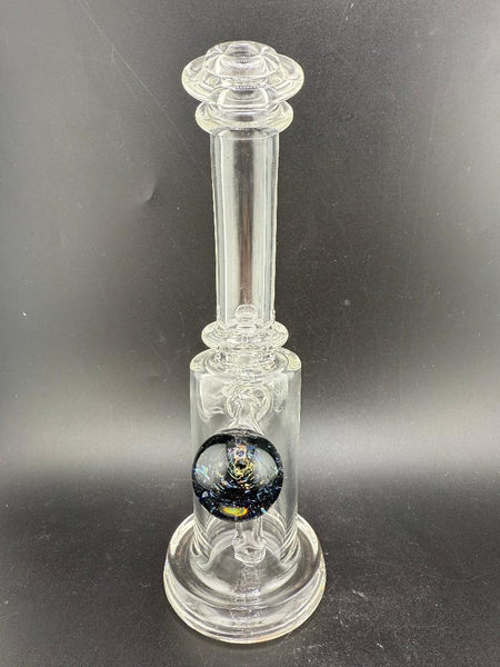 Crondo Glass Clear Banger Hanger w/ Dichro Marble 14mm 90°