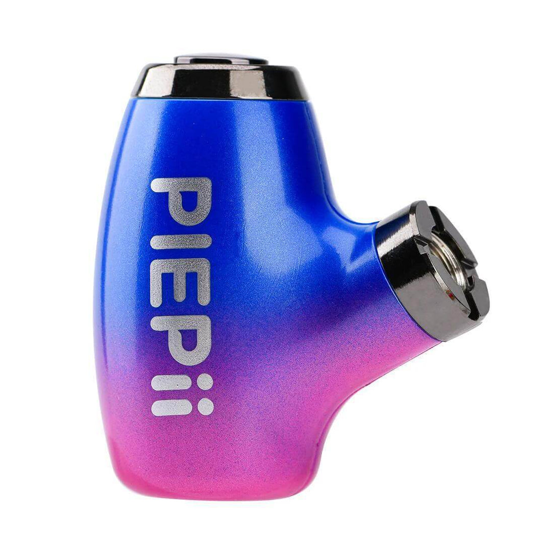 Dazzleaf PIEPii 510 Thread VV Cartridge Battery in gradient blue and pink design, compact and stylish mini pipe shape.