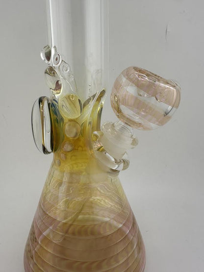 JP Killman Glass Flower Beaker - Fumetech on Clear