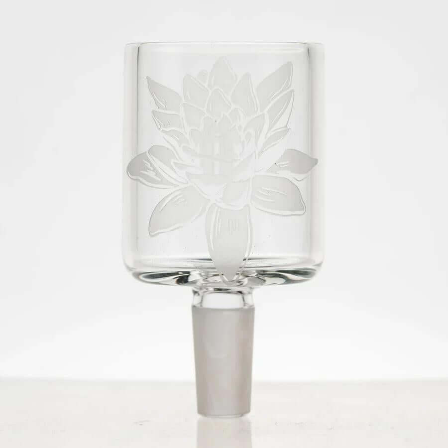 Empire Glass Proxy Slide Adapter 14mm with floral design, enhancing smoking setups with versatility.