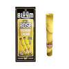 Bluum Cones Gold Rose Banana Cream flavor, 2-pack premium mini rolls for a smooth smoking experience.