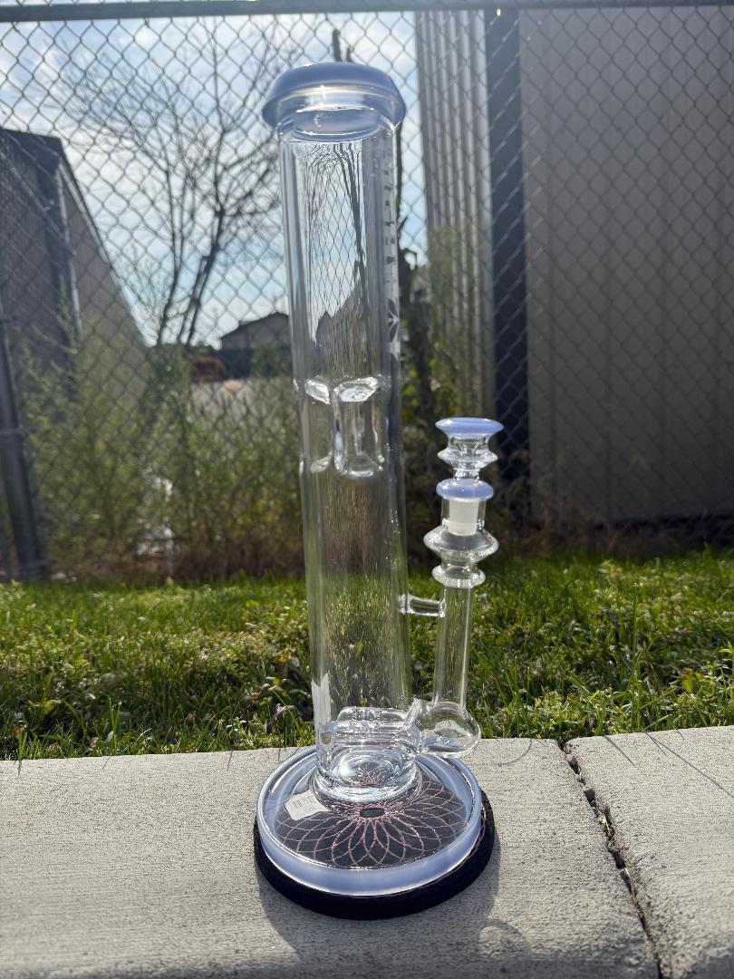 Hwy Glass 16' Straight Tube Blue 14mm 90°