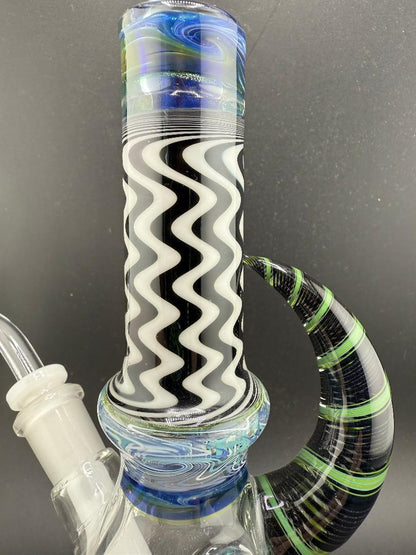 Brando Glass UV Line Worked Mini Tube 10mm 45°