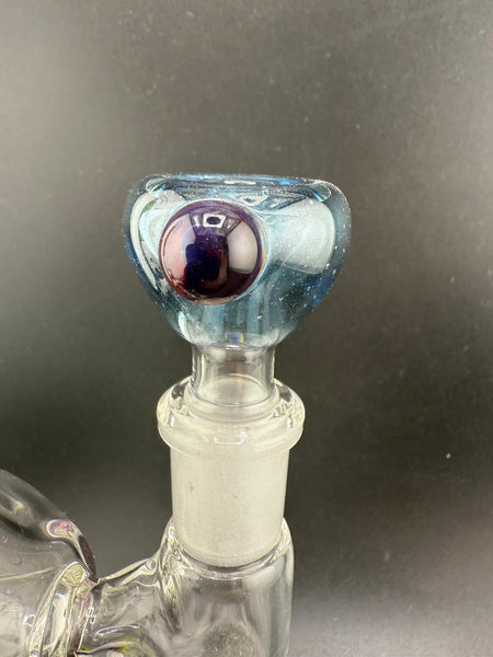 Highgrade Glass Single Color Teal Blue 14mm Bowl piece