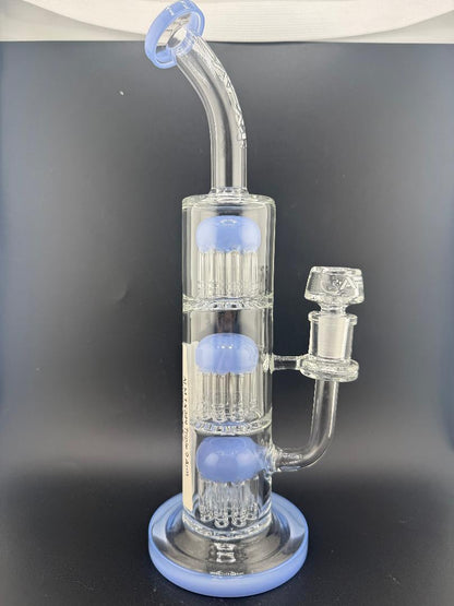 AFM Glass 11.5" Triple Arm Perc Glass Dab Rig TX349