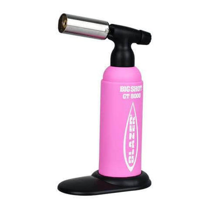 Blazer Big Shot GT8000 Butane Torch in pink, designed for precision and portability.