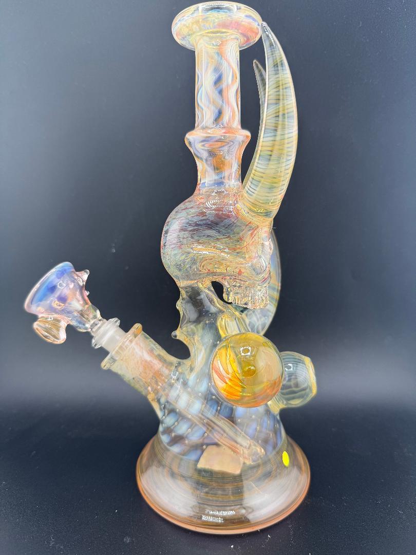 Brando Glass Fumed Skull Rig 10mm 45°