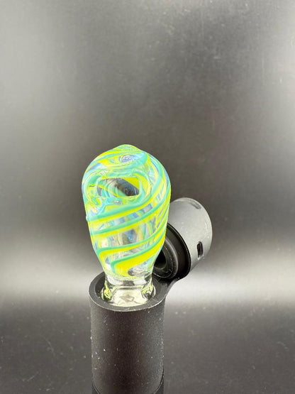 Paulson Pieces Puffco Pivot Glass Replacement Top W/ Auto Spinning Pearl Feature - Cactus Inspired Side Shooter