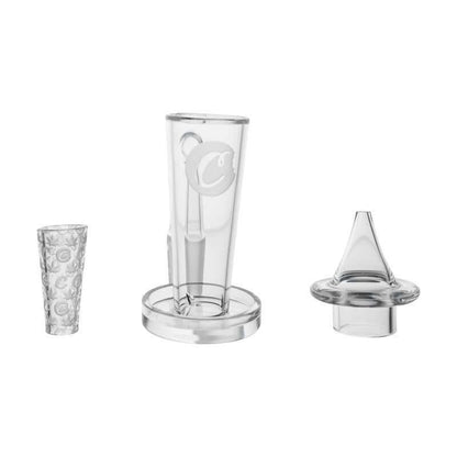 Cookies Drip Banger set with quartz banger, drip cap, and terp spinner cone for enhanced dabbing experience.