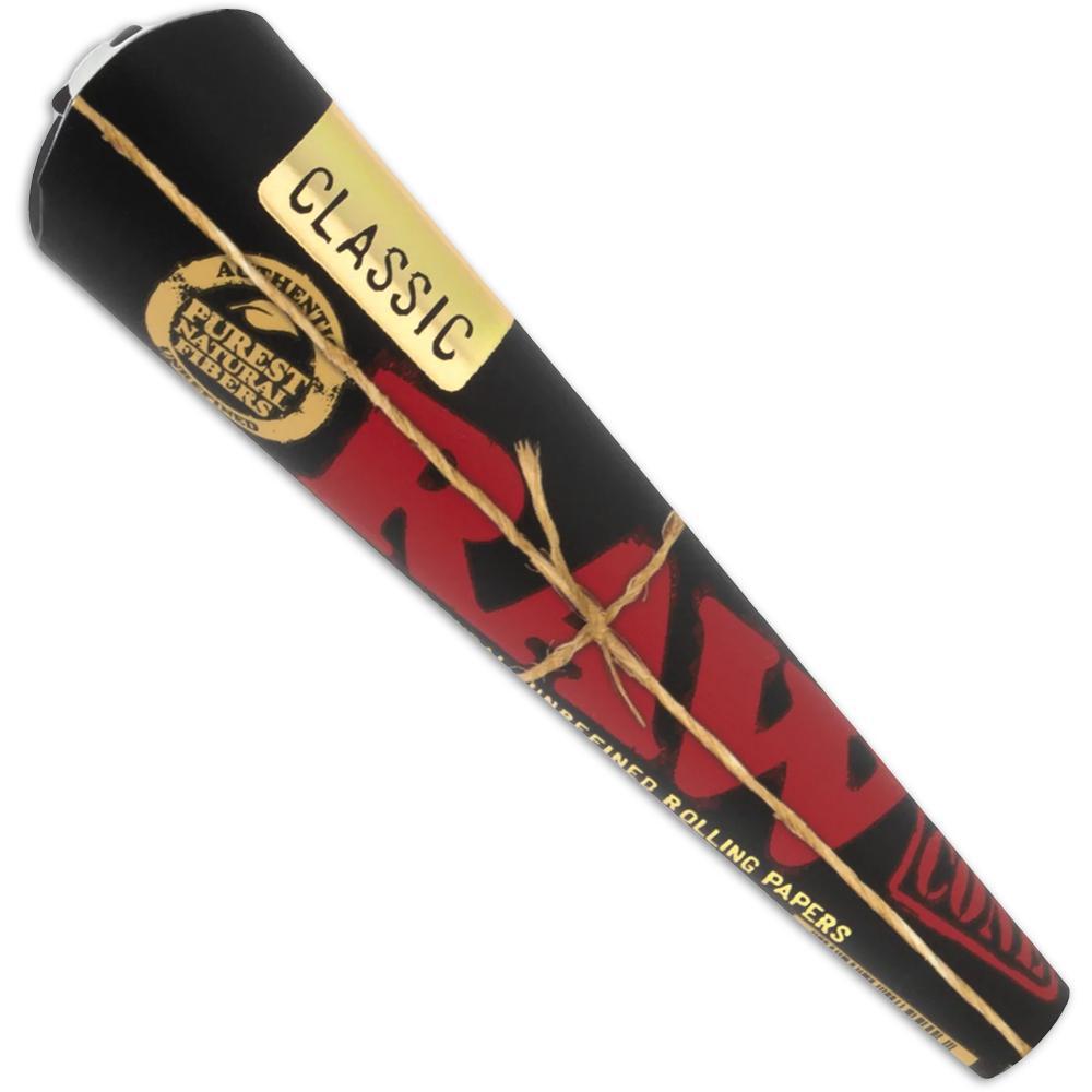 RAW Rolling Papers Black King Size Cones 3pc