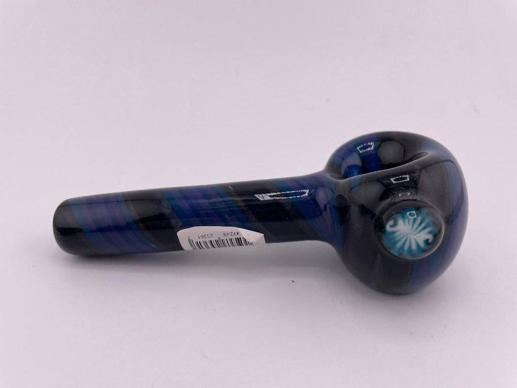 Filla John Glass Dry Pipe - Fully Worked Wig Wag w/ Milli Accent