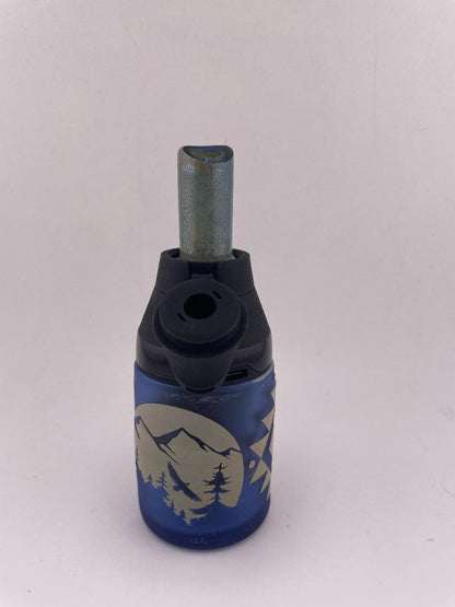 Brando Glass Puffco Proxy Core Accessory - "One with Nature" Sand Blasted Mouth Piece & Bottom Cup