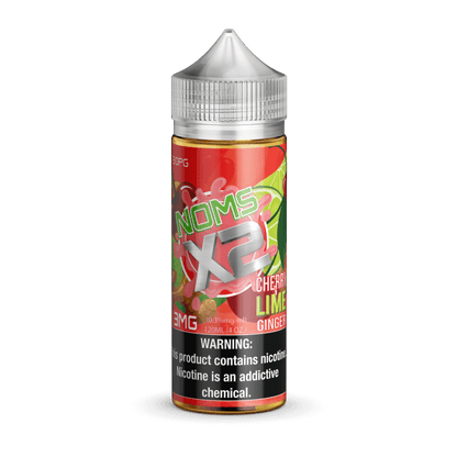 NOMS X2 120ml Cherry Lime Ginger Premium E-Liquid for a smooth vaping experience.