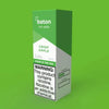 Baton Salts 10ml Crisp Apple e-liquid box, featuring 5% nicotine, with a bright green background.