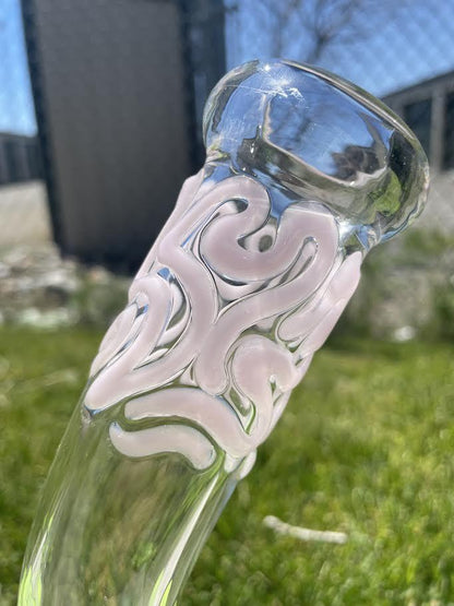 MJHoG 12" Flower Beaker – Bent Neck w/ Color Accent
