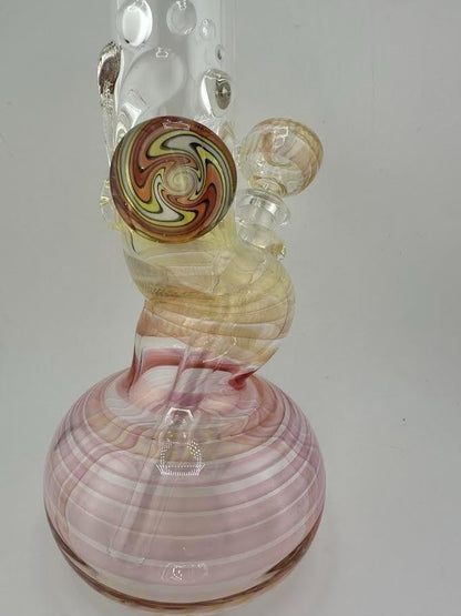 JP Killman Glass Flower Beaker - Bent Neck Fumetech