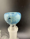 Filla John Basic Color bowl piece in blue, 14mm size, designed for smooth airflow and easy cleaning.