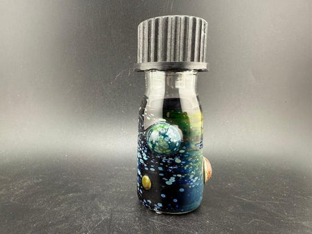 Highgrade Glass Small Nug Jar - Space Themed w/ Marble Planet Attachments