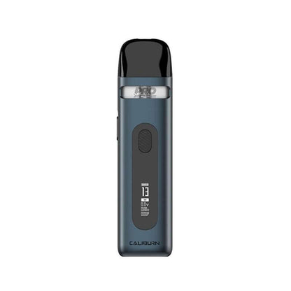 Uwell Caliburn X Pod Kit in sleek design with digital display and refillable pod.