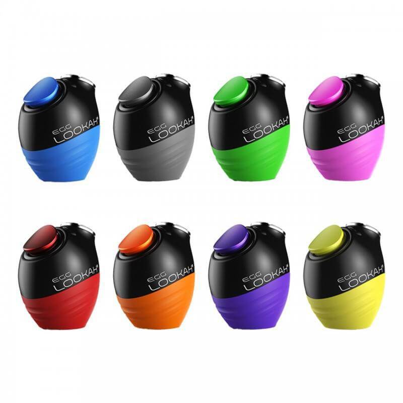 Lookah Egg 510 thread battery, compact and colorful design, featuring multiple voltage settings for vapers.