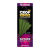 Crop Kingz Organic Hemp Cones Sizzurp flavor in 1 1/4 size, pack of 4 for a premium smoking experience.