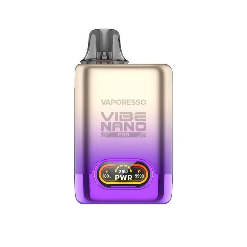 Vaporesso Vibe Nano Pro Pod Kit featuring vibrant colors and Axon Chip technology for enhanced vaping experience.