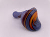 Highgrade Glass Dry Pipe - Solid Color w/ Reversal Wig Wag Cap