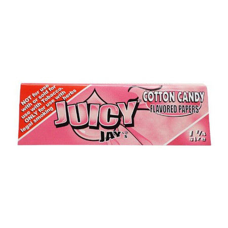 Juicy Jays 1 1/4 Rolling Paper - Cotton Candy flavored papers with bold taste and smooth burn.