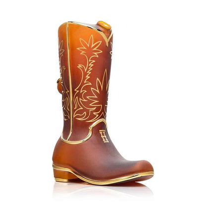 Hemper Glass Flower Piece - Wild West Cowboy Boot XL