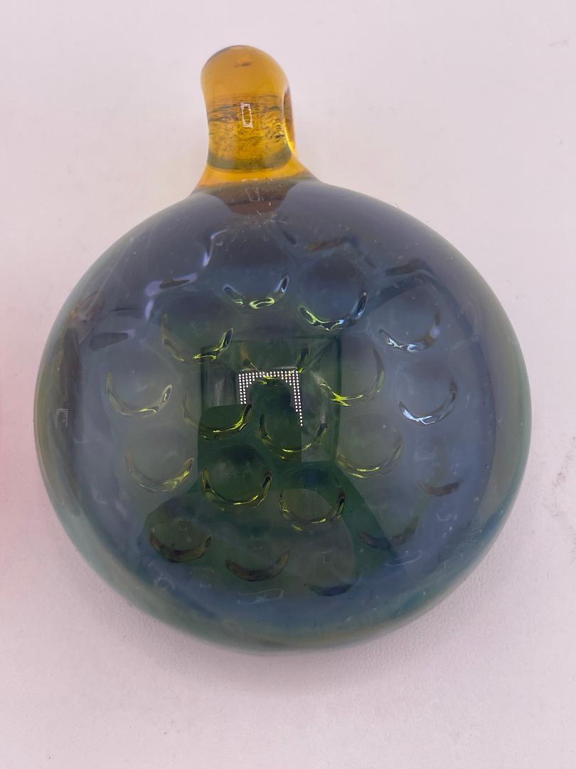 Brando Glass Pendant - Fumed Honey Comb
