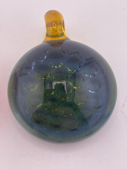 Brando Glass Pendant - Fumed Honey Comb