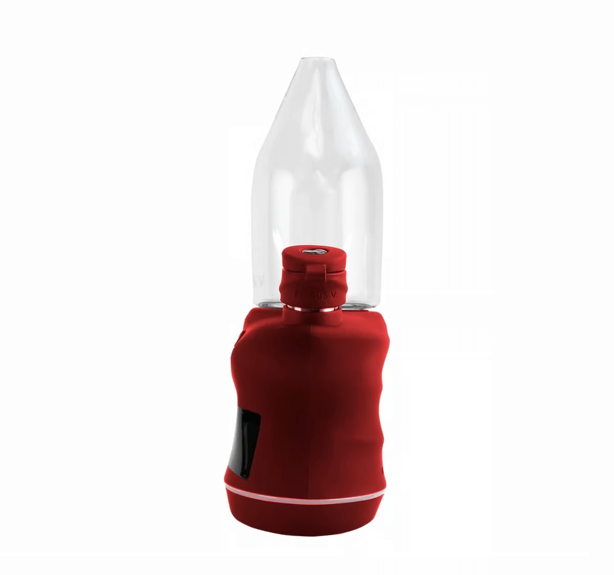 Focus V Carta 2 Bordeaux edition smart rig with a matte red base and clear chamber.