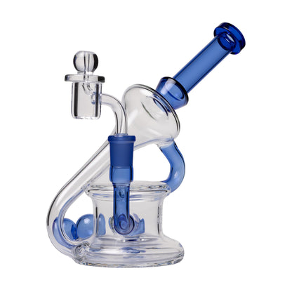 Human Grade 7.5" Recycler 45 (Triple Marble) 14mm