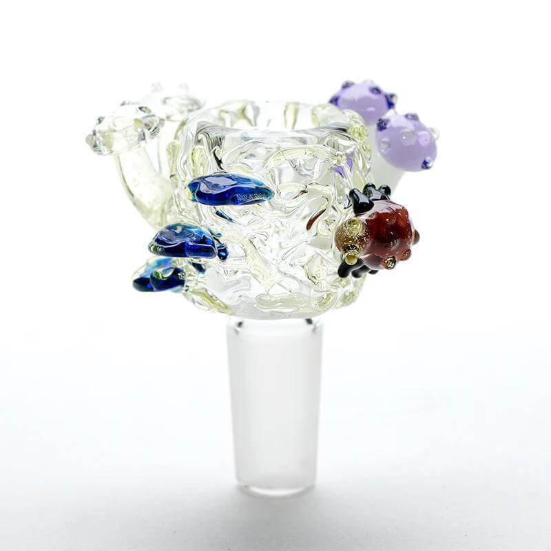 Empire Glassworks 14mm slide featuring colorful underwater creatures for a playful smoking experience.
