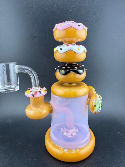 IC Glass Triple Doughnut Rig 14MM 90°