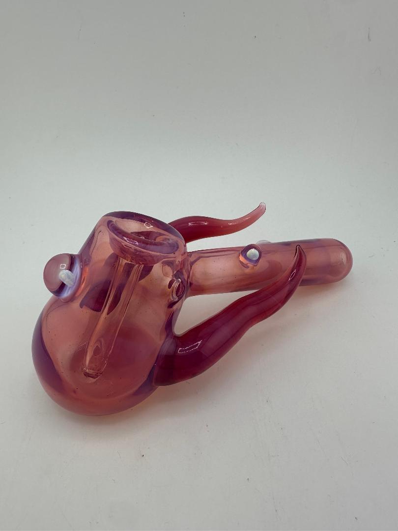 Paulson Pieces Dry Pipe - Telemagenta w/ Horn & Opal Attachments