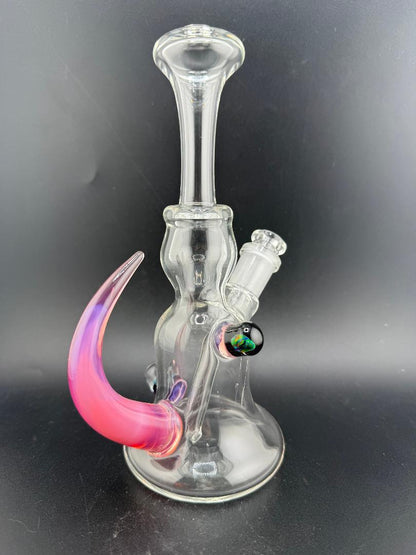 Pugsley Glass Clear Jammer w/ Colored Horn & Opal 10mm 45°