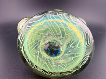 Sir Pyro Glass Green Caged Opal Rig 10mm 90°