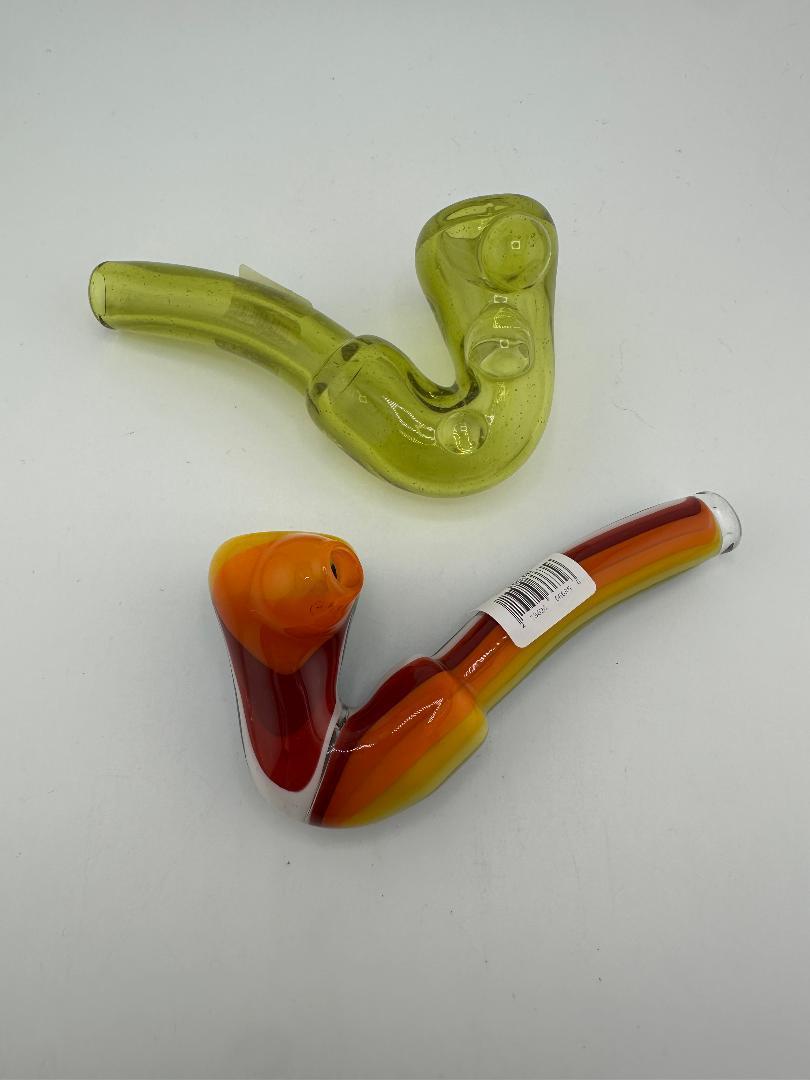 Phranq Glass Dry Pipe - Fully Worked Sherlock
