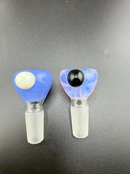 Highgrade Glass Single Color Blue 14mm Bowl piece